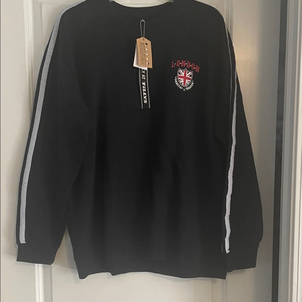 Navy blue  London Embroidered Men's Sweater
